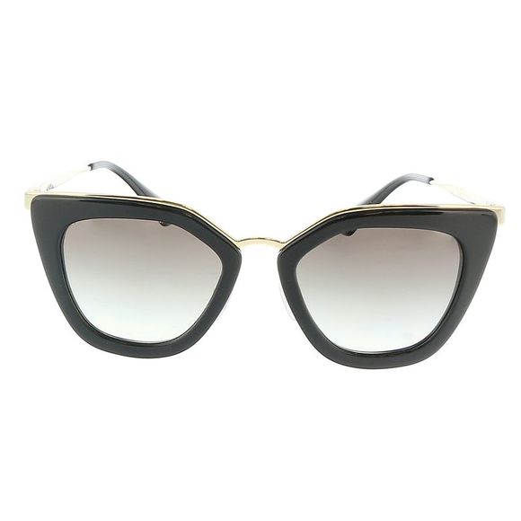 Prada 0PR 53SS 1AB0A752 Black Full rim Cat Eye  Sunglasses - Picture 2 of 6